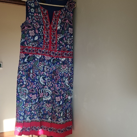 Talbots Dresses & Skirts - Talbots Blue Sleeveless Scoop Neck Sundress